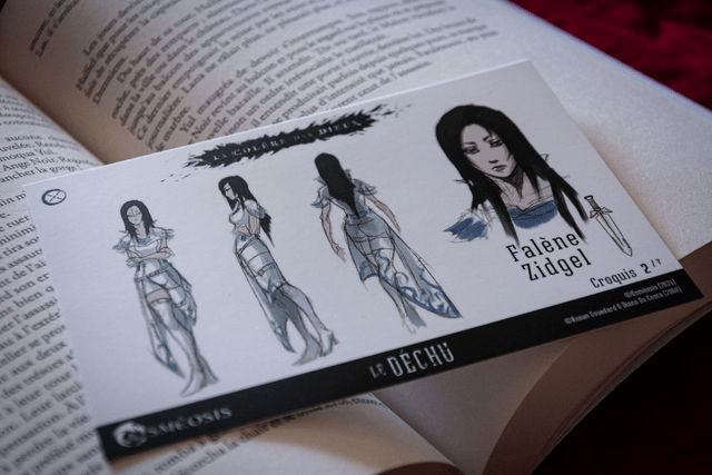 Cartes Illustrées "Le Déchu t.1" : fiches chara-design (spéciales Ulule)