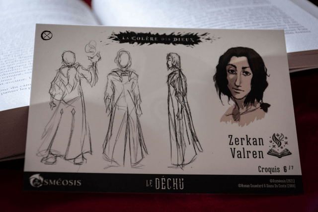 Cartes Illustrées "Le Déchu t.1" : fiches chara-design (spéciales Ulule)